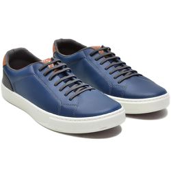 Sapatênis Casual Masculino Azul - Ref: 1001S - 100... - DROP FIT