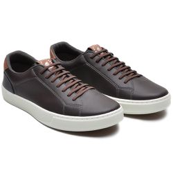 Sapatênis Casual Masculino Marrom - Ref: 1001S - 1... - DROP FIT