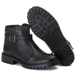 Coturno Fivela Cano Baixo Feminino Couro Legitimo ... - DROP FIT