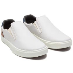Sapatênis Slip-On Casual Masculino Cinza Claro - R... - DROP FIT