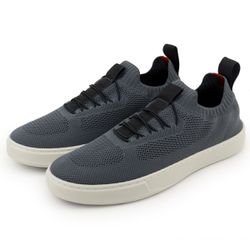 Tênis Masculino Casual Meia Bege - Ref: 7000 - 700... - DROP FIT