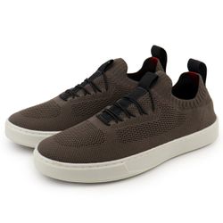 Tênis Masculino Casual Meia Bege - Ref: 7000 - 700... - DROP FIT