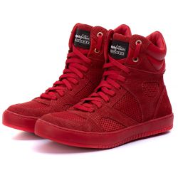Tênis Sneaker Couro Legitimo Vermelho - REF: 10300... - DROP FIT