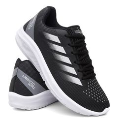 Tênis Esportivo Masculino - 1020 Preto/Branco - 10... - LORENZZO LOPEZ DROPSHIPPING