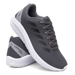Tênis Esportivo Masculino - 1020 Cinza - 1020.CIN - LORENZZO LOPEZ DROPSHIPPING