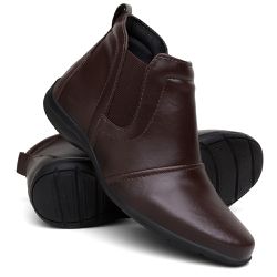 Bota Feminina Confortável - Café - 1500C - LORENZZO LOPEZ DROPSHIPPING