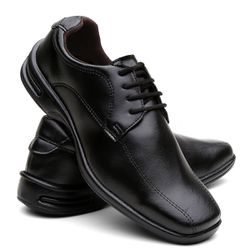 Sapato Social Masculino Confort Preto Amarrar - 22... - LORENZZO LOPEZ DROPSHIPPING