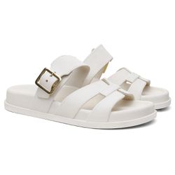 Sandália Feminina Casual C/ Ajuste Lateral - Branc... - LORENZZO LOPEZ DROPSHIPPING