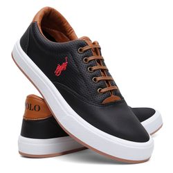 Sapatenis Polo Way - Preto/Vermelho - PWAYPV - LORENZZO LOPEZ DROPSHIPPING