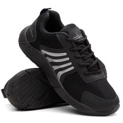 Tênis Sport Run Masculino Preto/Prata - RUN - RUNP... - LORENZZO LOPEZ DROPSHIPPING