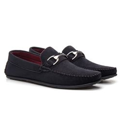 Mocassim Masculino Fivela - PRETO - MOCFVPT - Drop no Brasil