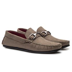 Mocassim Masculino Fivela - Cinza - MOCFVCZ - Drop no Brasil