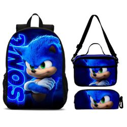 Kit Mochila Simples Sonic - kitsimp/sonic - Drop no Brasil