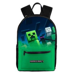 Mochila C/ Bolso Minecraft - mochila/minecraft - Drop no Brasil