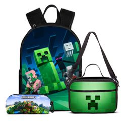 Kit Mochila Simples Minecreft - kitsimp/minecreft1 - Drop no Brasil