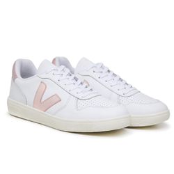 Tênis V-10 Branco Rosa - DROPSHOPONLINE