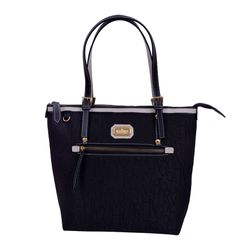 Bolsa Preta/Dourada Média - DROPSHOPONLINE