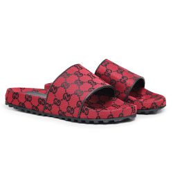 Chinelo Slide com Estampa GG Supreme Vermelho - DROPSHOPONLINE