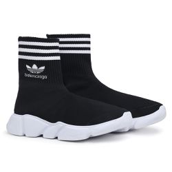 Tênis Balenciaga X Adidas Preto Branco - DROPSHOPONLINE