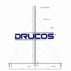 Torre Estaiada 20 Metros - Completa - DRT 901 A - DRUCOS