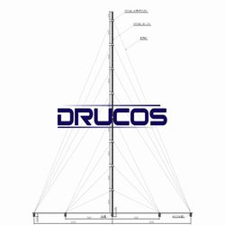 Torre Estaiada 50 Metros - Completa - DRT 901 D - DRUCOS