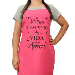 Avental Oxford De Cozinha Rosa Personalizado Para ... - DuChico 