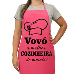 Avental Oxford De Cozinha Rosa Personalizado Para ... - DuChico 