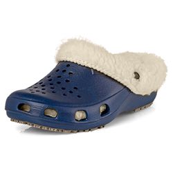 Babuche Antiderrapante Com Pelo BB33 Azul Marinho ... - Duck Custom EPI