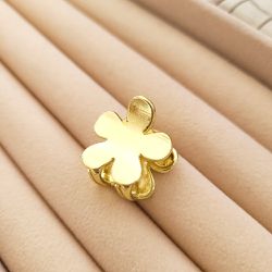 PIRANHA FLOR METAL DOURADA - 5252 - DULUXO
