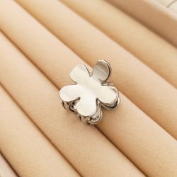 PIRANHA FLOR METAL PRATA - 5253 - DULUXO