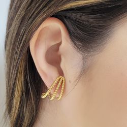 BRINCO EAR CUFF 3 LINHAS - 3839 - DULUXO