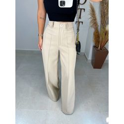 Calça alfaiataria Monalisa areia - 01279 - Duotti