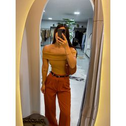 Blusa ombro a ombro camelo - 05291 - Duotti