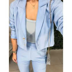 Blazer alfaiataria Maria azul - 0487 - Duotti