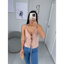 Blusa acetinada rose - 11125 - Duotti