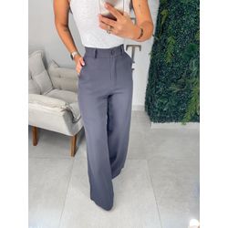 Calça alfaiataria Liza chumbo - 01304 - Duotti
