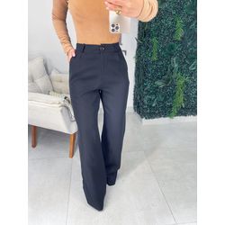 Calça alfaiataria Elisa preta - 01324 - Duotti