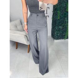 Calça alfaiataria íris cinza escuro - 01327 - Duotti