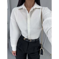 Camisa Loren off white - 05321 - Duotti