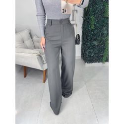 Calça alfaiataria chumbo - 01320 - Duotti
