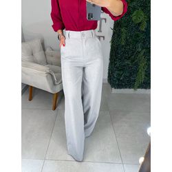 Calça alfaiataria cinza claro - 01350 - Duotti