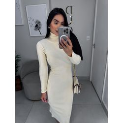Vestido Tricot off white - 11182 - Duotti
