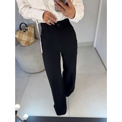 Calça alfaiataria Isadora preta - 01441 - Duotti