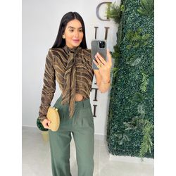 Body recorte lurex - 0753 - Duotti