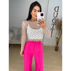 Cropped Natalie branco - 02194 - Duotti