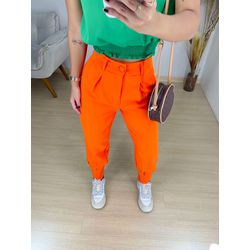 Calça cenoura laranja - 01209 - Duotti
