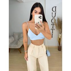 Cropped Betânia azul - 02219 - Duotti