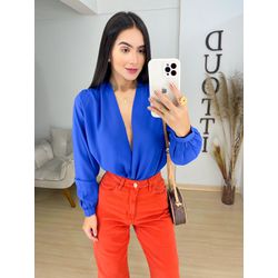 Blusa Amélia azul - 0885 - Duotti