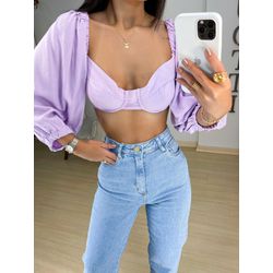 Cropped Clara lilás - 02222 - Duotti