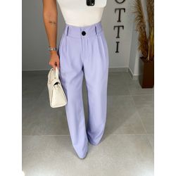 Calça alfaiataria lilás - 01273 - Duotti